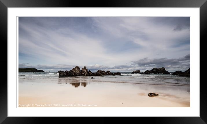 The Beach at Durness - Scottish Highlands Framed Mounted Print by Tracey Smith