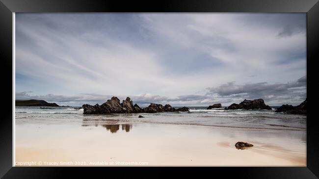The Beach at Durness - Scottish Highlands Framed Print by Tracey Smith