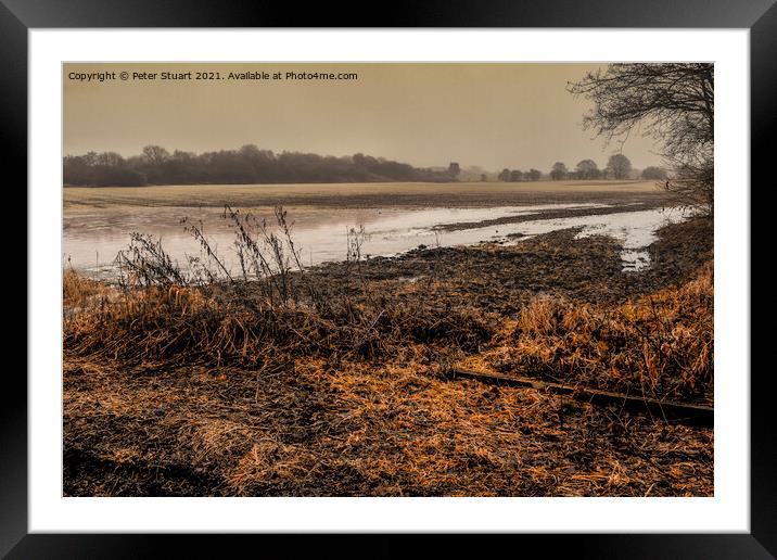 Sankey Valley near to St Helens in Merseyside Framed Mounted Print by Peter Stuart