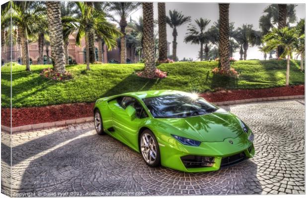 Lamborghini Huracan LP 580-2                   Canvas Print by David Pyatt