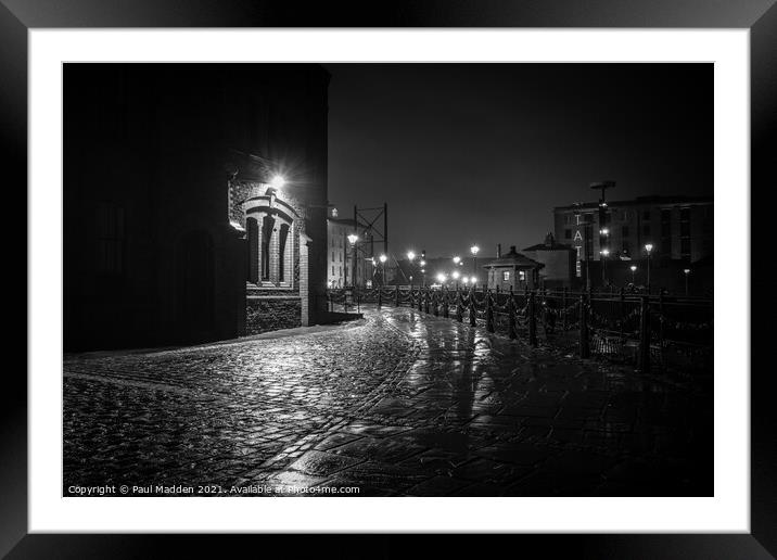 Path to the Albert Dock Framed Mounted Print by Paul Madden
