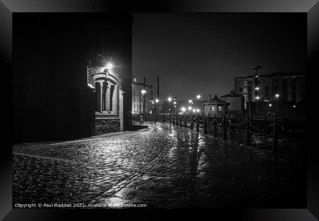Path to the Albert Dock Framed Print by Paul Madden