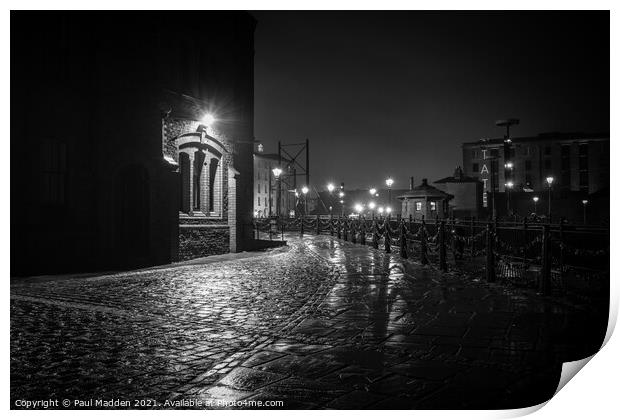 Path to the Albert Dock Print by Paul Madden