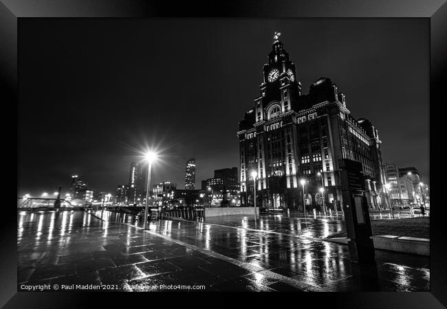 The Royal Liver Building Framed Print by Paul Madden