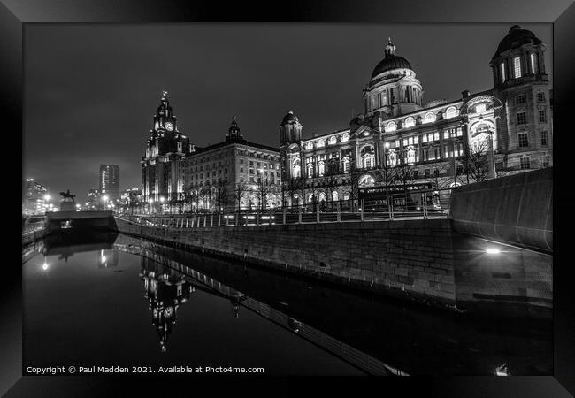 The Three Graces of Liverpool Framed Print by Paul Madden
