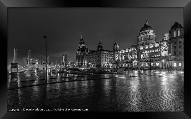 Three Graces of Liverpool Framed Print by Paul Madden