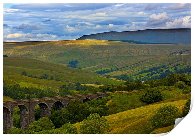 Dent Head Viaduct Print by Trevor Kersley RIP