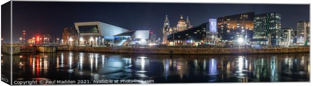 Canning Dock Panorama Canvas Print by Paul Madden