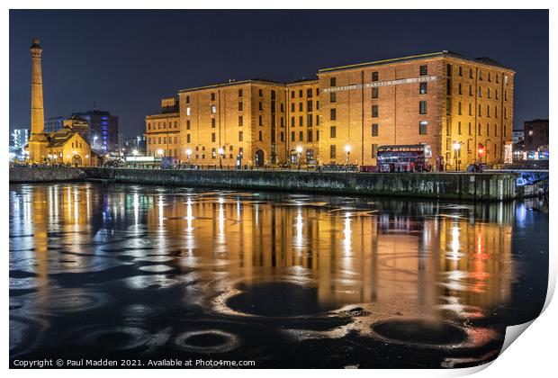 Frozen Canning Dock Print by Paul Madden