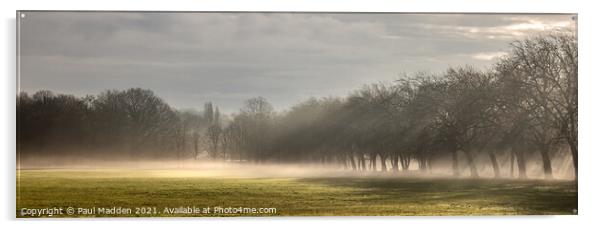 Sefton Park Morning Mist Acrylic by Paul Madden