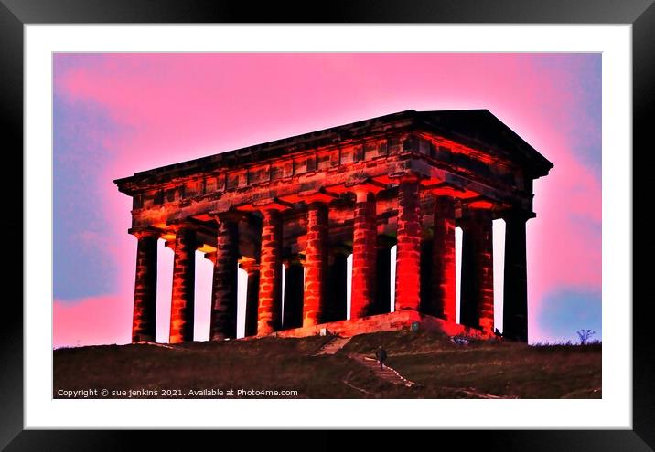 Penshaw Monument  Framed Mounted Print by sue jenkins