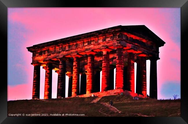 Penshaw Monument  Framed Print by sue jenkins