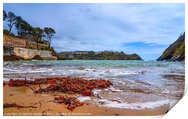 Ready Money Cove, Fowey, Cornwall Print by Gordon Maclaren