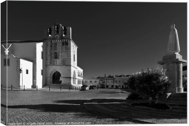 Faro old town center. Algarve Portugal Canvas Print by Angelo DeVal