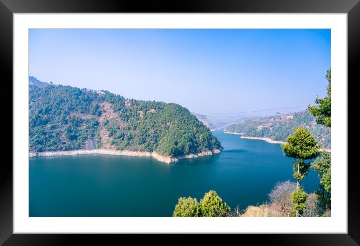 landscape view Lake Framed Mounted Print by Ambir Tolang