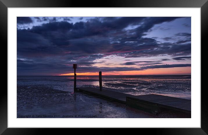 Sunrise, Lincolnshire Coast Framed Mounted Print by Tony Gaskins