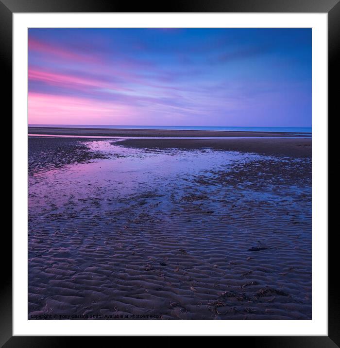 Twilight, Lincolnshire Coast Framed Mounted Print by Tony Gaskins