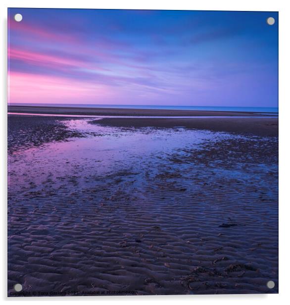Twilight, Lincolnshire Coast Acrylic by Tony Gaskins