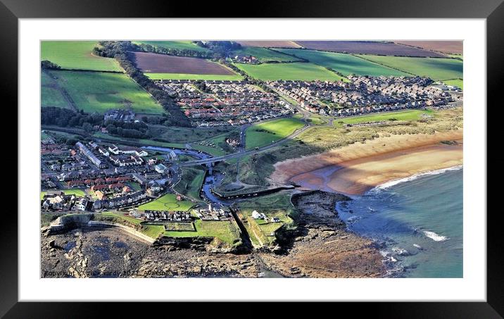 Seaton Sluice Harbour near Blyth Framed Mounted Print by mick vardy