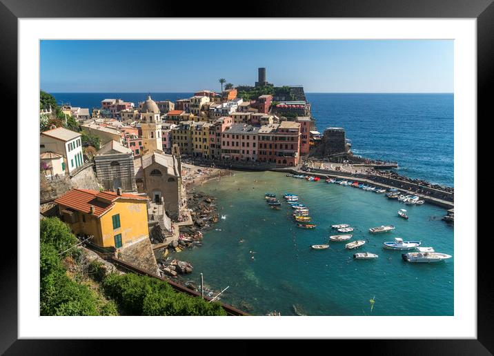 Vernazza, Cinque Terre Framed Mounted Print by peter schickert