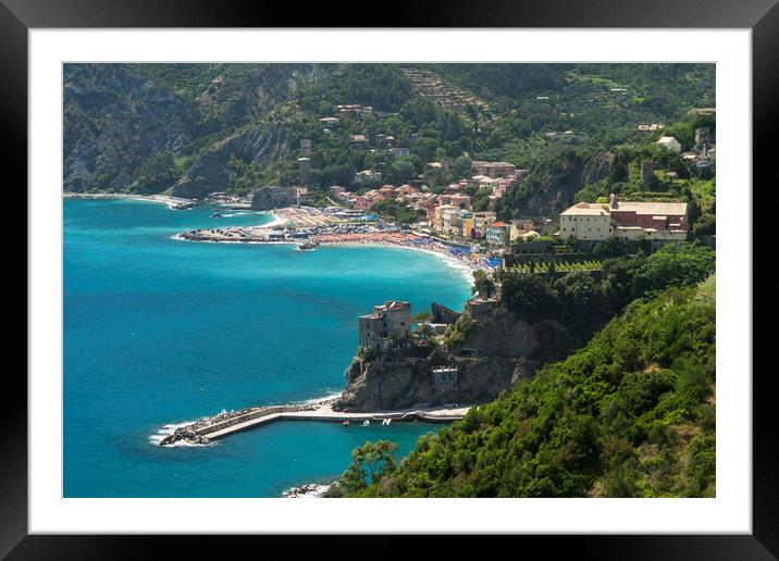 Monterosso al Mare, Cinque Terre Framed Mounted Print by peter schickert