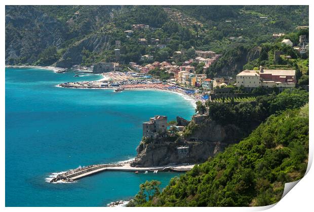 Monterosso al Mare, Cinque Terre Print by peter schickert