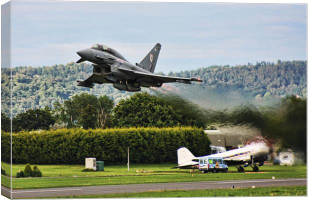 Typhoon Taking Off Canvas Print by Phil Hall