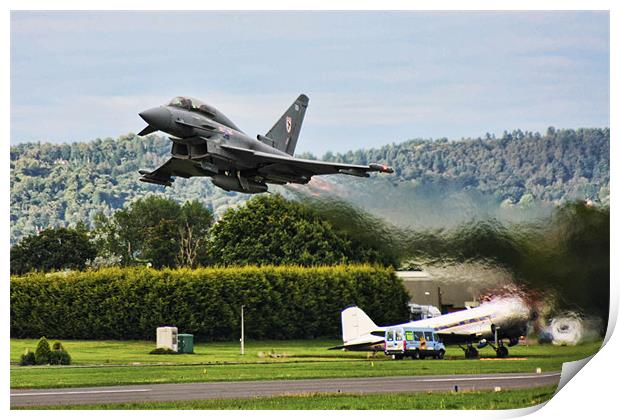 Typhoon Taking Off Print by Phil Hall