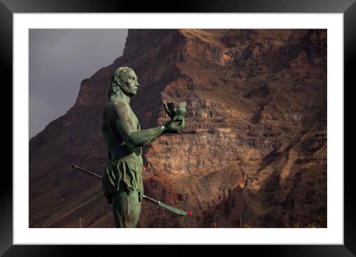 Valle Gran Rey, La Gomera Framed Mounted Print by peter schickert