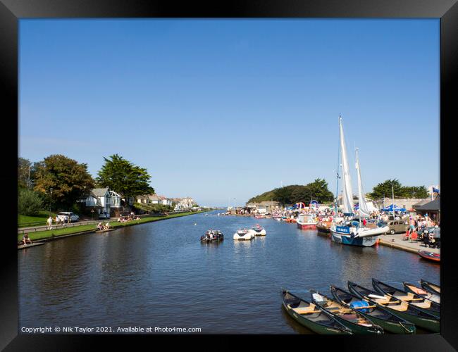 Bude canal, Cornwall Framed Print by Nik Taylor