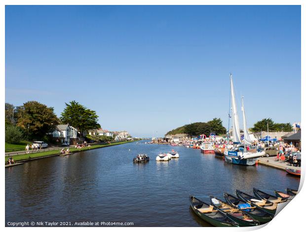 Bude canal, Cornwall Print by Nik Taylor