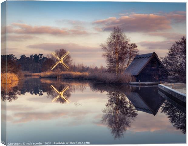 How Hill, Norfolk Broads Canvas Print by Rick Bowden