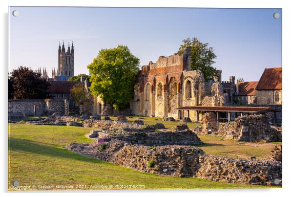 St. Augustine's Abbey, Canterbury Acrylic by Stewart Mckeown
