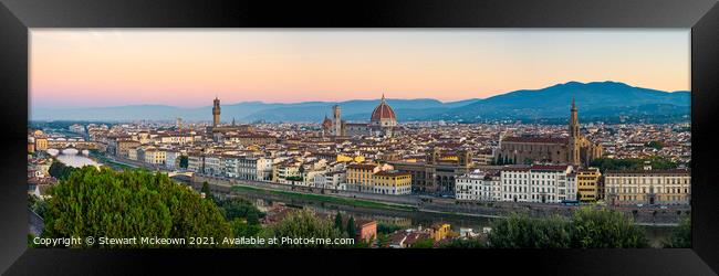 Florence Panoramic Framed Print by Stewart Mckeown