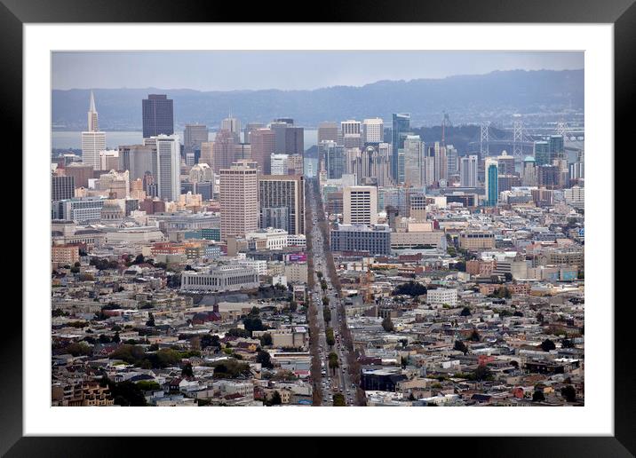 San Francisco Framed Mounted Print by peter schickert