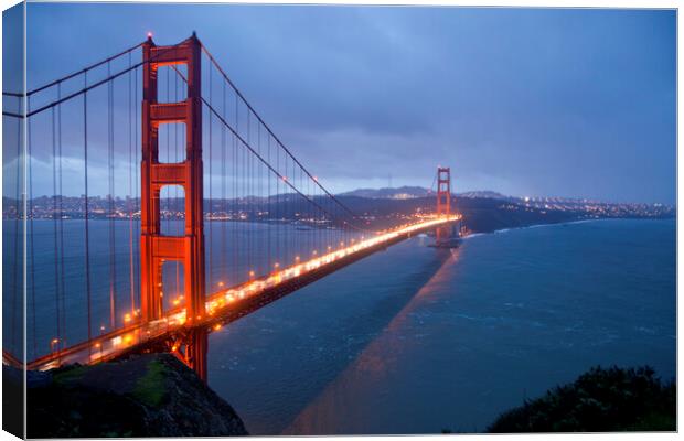 Golden Gate Bridge San Francisco Canvas Print by peter schickert
