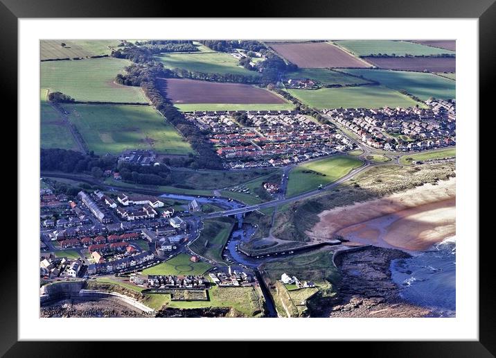 Seaton Sluice Harbour Framed Mounted Print by mick vardy