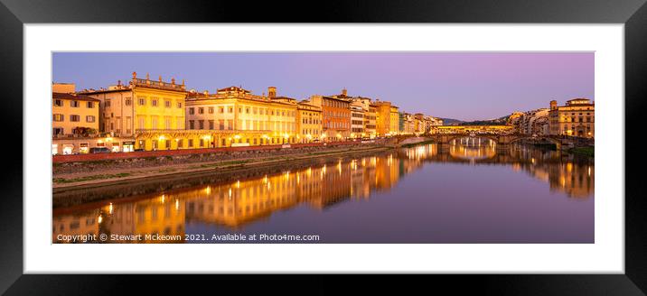 Ponte Vecchio, Florence Framed Mounted Print by Stewart Mckeown