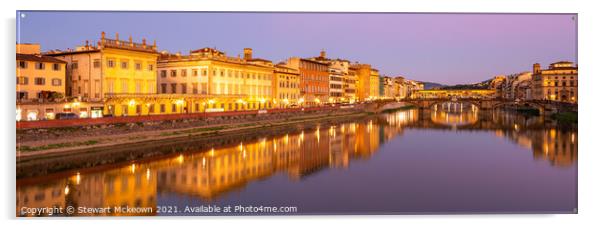Ponte Vecchio, Florence Acrylic by Stewart Mckeown