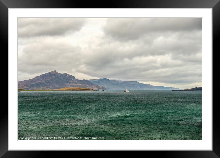 The Sound of Raasay. Framed Mounted Print by Richard Smith
