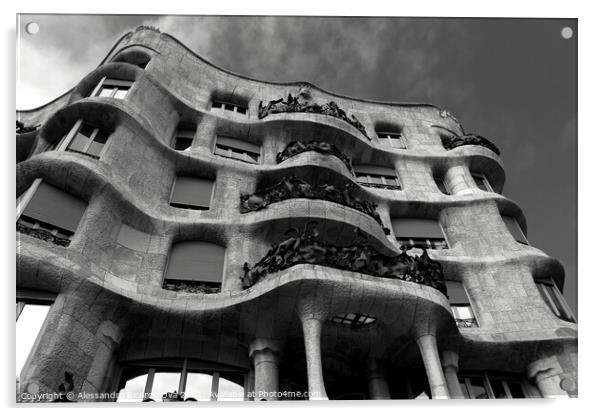 Casa Mila - Barcelona Acrylic by Alessandro Ricardo Uva
