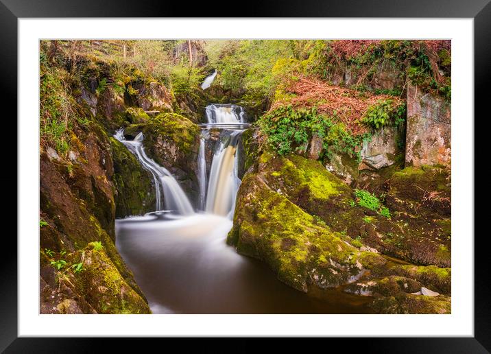 Ingleton Waterfalls  Framed Mounted Print by Tony Keogh