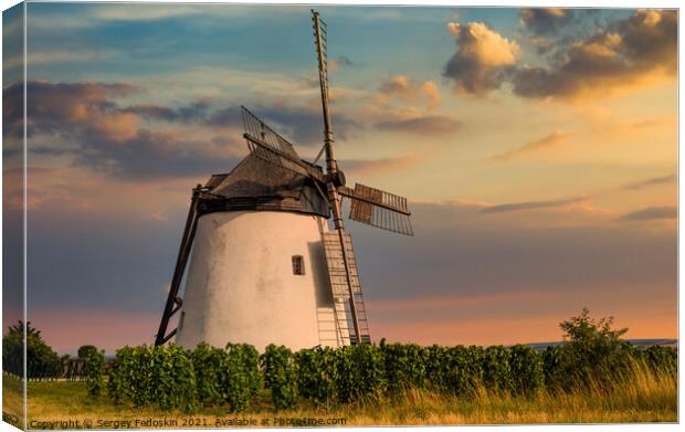 Old windmill. Canvas Print by Sergey Fedoskin