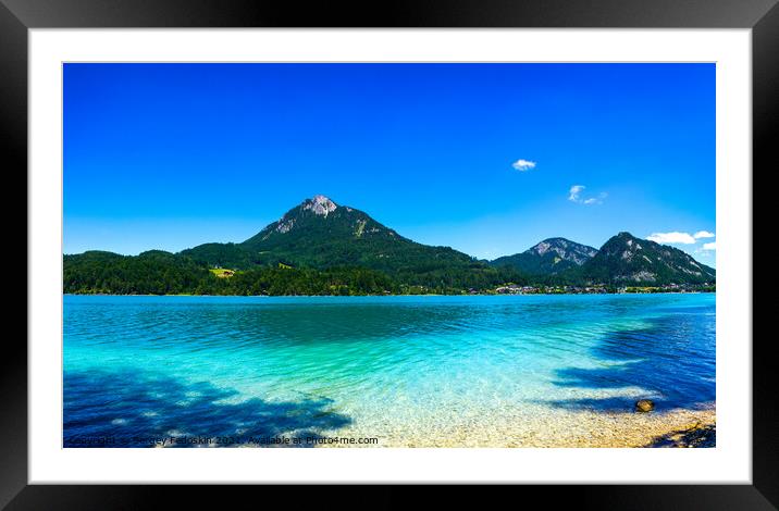 Fuschlsee lake. Austria. Framed Mounted Print by Sergey Fedoskin