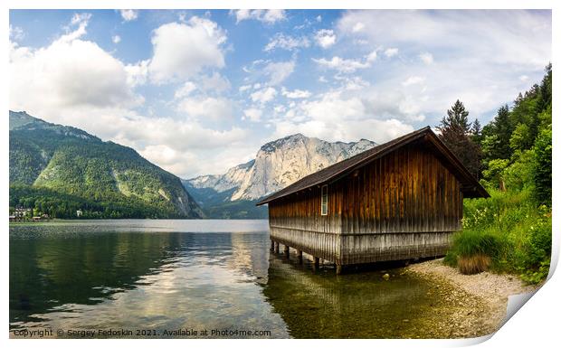 Altausseer lake. Austria. Print by Sergey Fedoskin