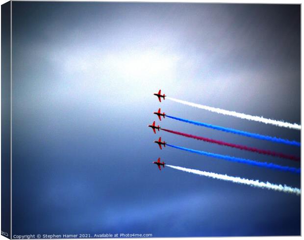Red Arrows Canvas Print by Stephen Hamer