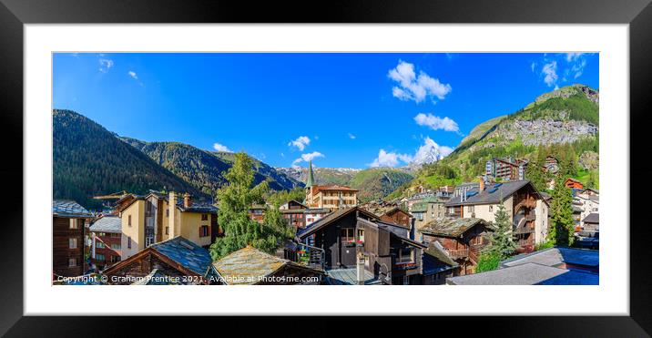 Zermatt Panorama Framed Mounted Print by Graham Prentice