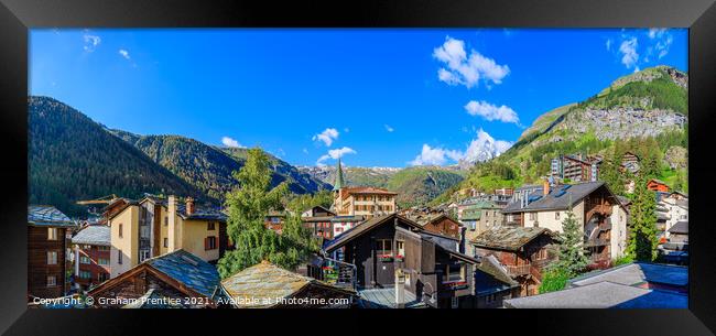 Zermatt Panorama Framed Print by Graham Prentice