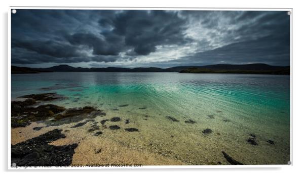 Coral beach Dunvegan Isle of Skye Scotland 39  Acrylic by PHILIP CHALK