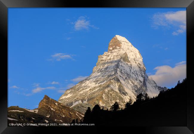 The Iconic Matterhorn Framed Print by Graham Prentice
